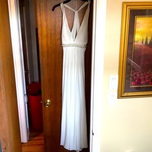 Fancy white smooth dress